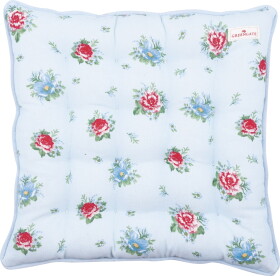 GREEN GATE Sedák na stoličku Alivia Pale Blue 40 × 40 cm