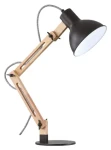 Winner Group BeautyWood čierna / LED lampička / Pätica E27 / 40 W / Drevo a kov (10725)
