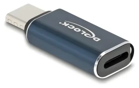 DeLock USB-C 2.0 (M) - Lightning (F) antracitová / Adaptér / PD 3.0 35 W / 0,48 Gbit/s (60688)