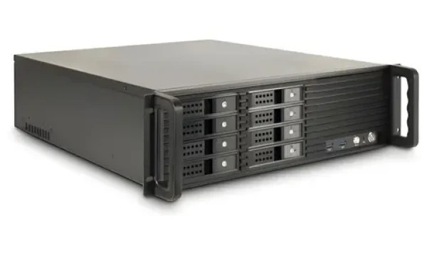 Inter-tech IPC 3U-3508 čierna / Serverová skriňa / 3U / ATX / 8x 2,5 "/3,5" hot-swap / 2x USB 3.2 Gen1 (88887335)