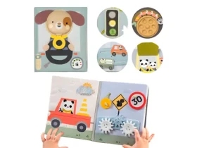 Taf Toys Knižka s aktivitami Tiny Traveler Busy Book