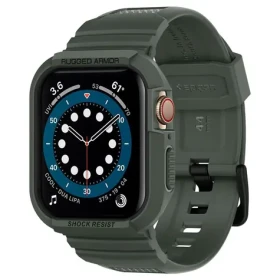 Spigen Rugged Armor Pre kryt pre Apple Watch Series 45mm amp; 44mm zelená (062CS26016)