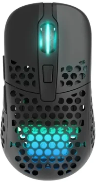 XTRFY M42 Wireless čierna / herná bezdrôtová myš / optická / 19000 DPI / 6 tlačidiel / RGB / 2 veľkosti / 2.4GHz (M42W-RGB-BLACK)