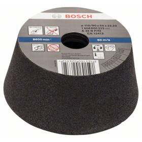 Bosch Accessories 1608600233 Conical cup wheel – Metal/cast iron 90 mm, 110 mm, 55 mm, 36 Bosch 1 ks; 1608600233