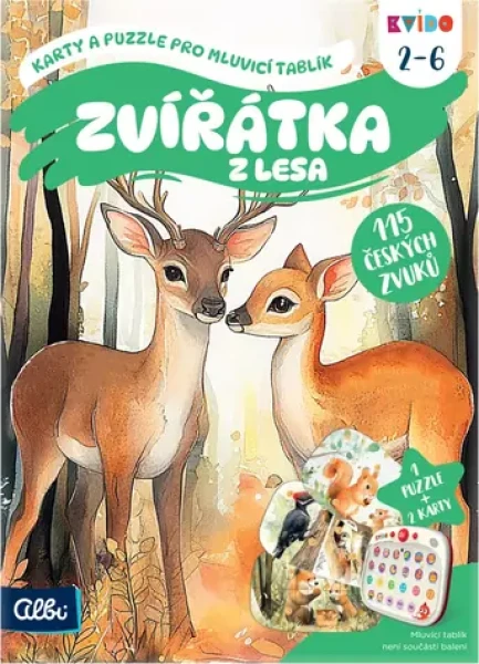 Albi Kvído Karty a puzzle: Zvieratká z lesa