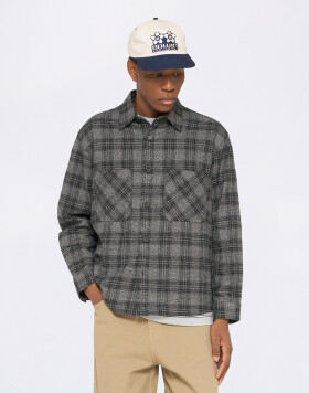 Edwin Ace Shirt LS Black / Grey garment washed M