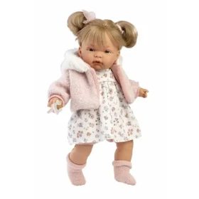 Llorens 38356 JOELLE - realistická bábika so zvukmi a mäkkým látkovým telom - 38 cm