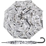 Palicový dáždnik Doppler Fiber Flex AC Scribble White