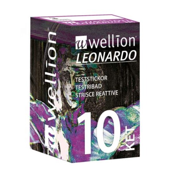 WELLION leonardo ket prúžky testovacie 10 kusov