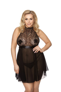 Sexy košieľka Riley chemise + tangá ZADARMO! - Anais XL/XXL