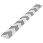 TOOLCRAFT RTS115/1000-SV 1563960 Warning stripe RTS strieborná, sivá (d x š) 1 m x 11.5 cm 1 ks; 1563960