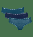 Sloggi GO Crush Hipster C3P – tyrkysová – SLOGGI tyrkysová – SLOGGI TURQUOISE XXL