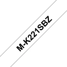 Brother MK221SBZ biela/čierna / Páska do tlačiarne štítkov / 9 mm / 4 m (MK221SBZ)