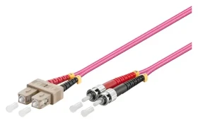 Good Connections SC/ST fialová / Optický patch kábel / OM4 / Duplex / 50/125 µm / LSZH / 10 m (LW-810TC4)