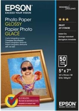 EPSON Pape Glossy Photo 13x18 (50 listov), 200g/m2 (C13S042545)