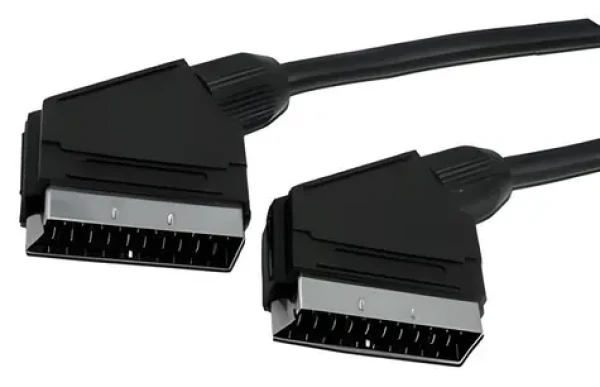 MediaRange čierna / SCART kábel / Samec-samec / 1,4 m (MRCS152)