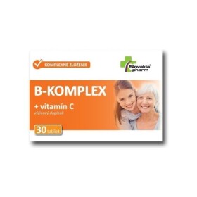 SLOVAKIAPHARM B-komplex + vitamín C 30 tabliet