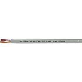 HELU 18029-1000 dátový kábel LiYY 2 x 0.25 mm² sivá 1000 m; 18029-1000