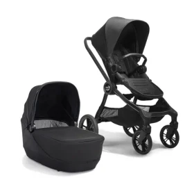 BabyJogger CITY SIGHTS 4WM AKCIOVÁ set 2v1 (kočík + korba) vr. madlá RICH BLACK (BJ2171439SET)