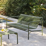 HAY Vonkajšia lavica Lounge Sofa Palissade Olive