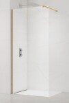 Sprchová zástena Walk-in 130 cm SAT zlatá lesklá SATBWI130PRZ SATBWI130PRZ