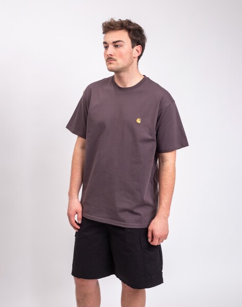 Carhartt WIP S/S Chase T-Shirt Shale/Gold L