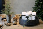 Chic Antique Sklenená miska Christmas Tree Green