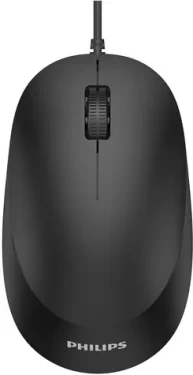 Philips SPK7207 čierna / Drôtová myš / optická / 1600 DPI / 3 tlačidlá / USB (SPK7207B/00)