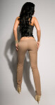 Sexy Party-trousers with sequins whitegold 40