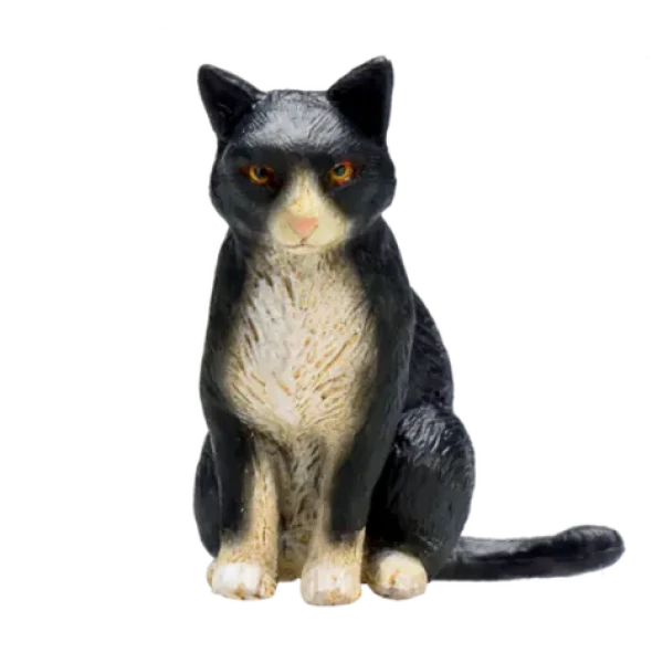 Mojo Mačka čiernobiela sediaca