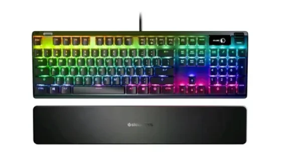 SteelSeries Apex 7 - Red (DE) čierna / mechanická klávesnica / Red Switch / červené podsvietenie / DE layout (64637)