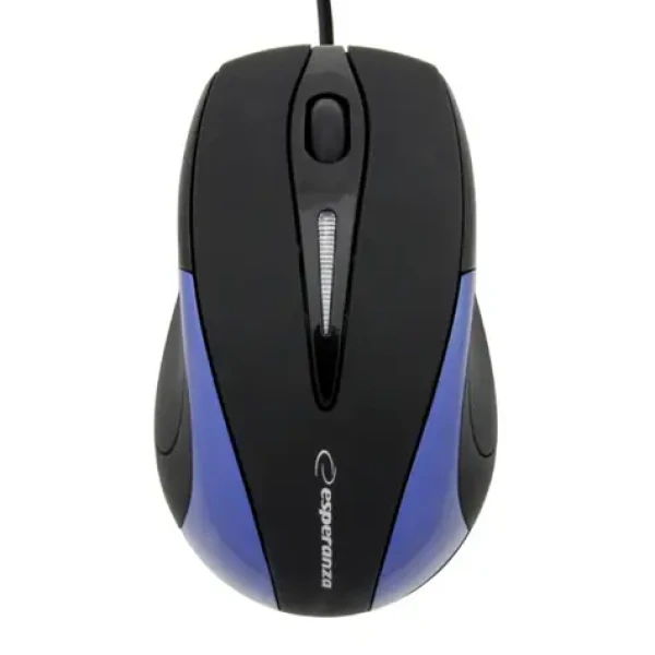 Esperanza EM102B Sirius čierno-modrá / optická myš / 800 DPI / USB / 3 tlačidlá + koliesko / blister (EM102B)