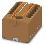 Phoenix Contact 3273362 blok rozvádzača 40.6 mm pružinová svorka hnedá 8 ks; 3273362