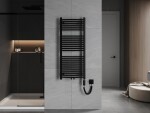 MEXEN/S - Ares radiátor + vykurovacia tyč 1200 x 500 mm, 600 W, čierna W102-1200-500-2600-70