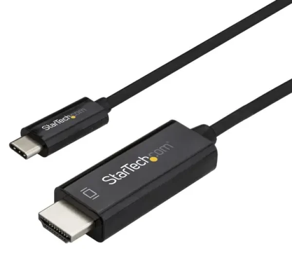 StarTech kábel USB-C na HDMI čierna / Kábel USB-C na HDMI / 4K 60 Hz / 1 m (CDP2HD1MBNL)