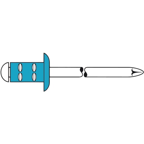 Gesipa 1464830 slepý nit (Ø x d) 3.2 mm x 11 mm nerezová ocel nerezová ocel 75 ks; 1464830