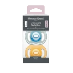 Tommee Tippee Ultra-light Night silikónový cumlík 0-6m 2ks oranžová a modrá (433805-T)