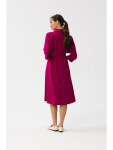 Dámske košeľové šaty S351 Plum - Stylove M švestková
