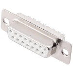 Encitech DM15-SS-W 2108-0200-12 D-SUB zásuvková lišta 180 ° Pólov: 15 spájkovaný 1 ks Tray; 2108-0200-12