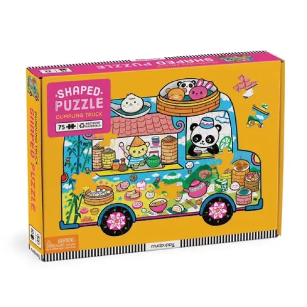 Mudpuppy Puzzle v tvare minibusu s občerstvením /75 dielikov/ od 7 rokov