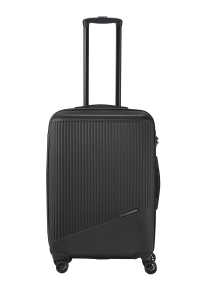 Stredný škrupinový kufor na kolieskach Travelite Bali M Black