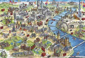 GIBSONS Puzzle Londýnske pamiatky