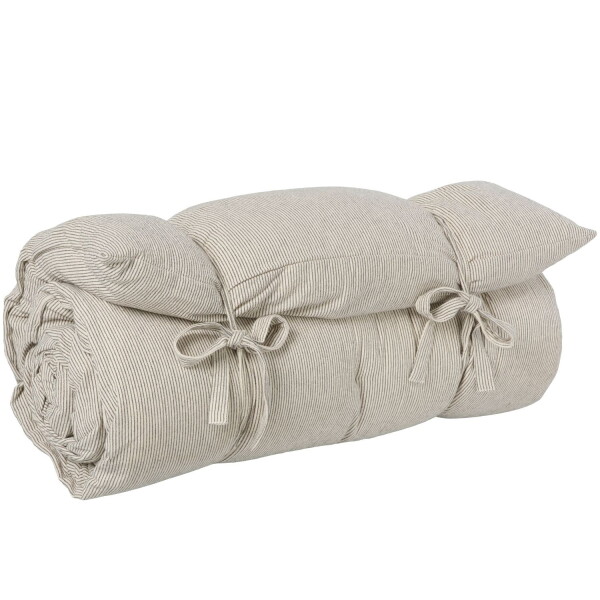 Ib Laursen Bavlnený matrac Lina Black Stripes 70 x 190 cm