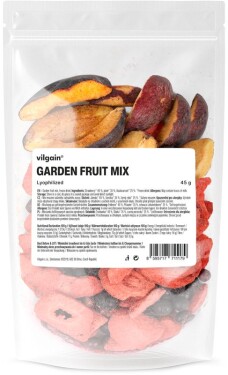 Vilgain Mix lyofilizovaného záhradného ovocia 45 g