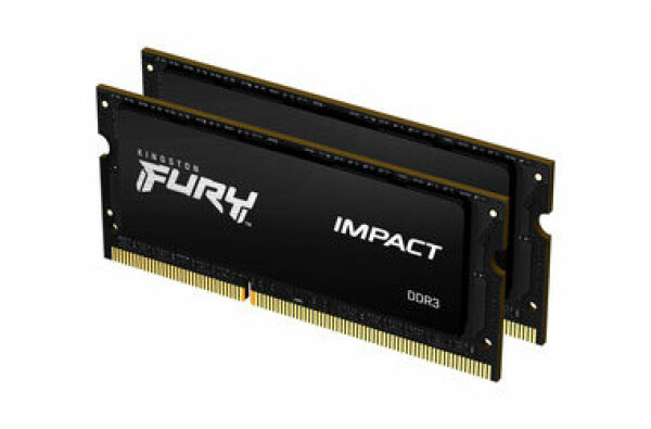 Kingston FURY Impact 16GB (2x 8GB) DDR3L 1866MHz / CL11 / SO-DIMM / 1.35V / Non-ECC / Un-Registered (KF318LS11IBK2/16)