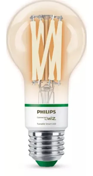 WiZ LED žiarovka s tradičným vzhľadom E27 / Múdra LED žiarovka / 60W ekvivalent / 903 lm / 2700-4000K / Wi-Fi (SKL000481817)