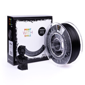 PLA filament satine black 1,75 mm Print With Smile 0,5 kg