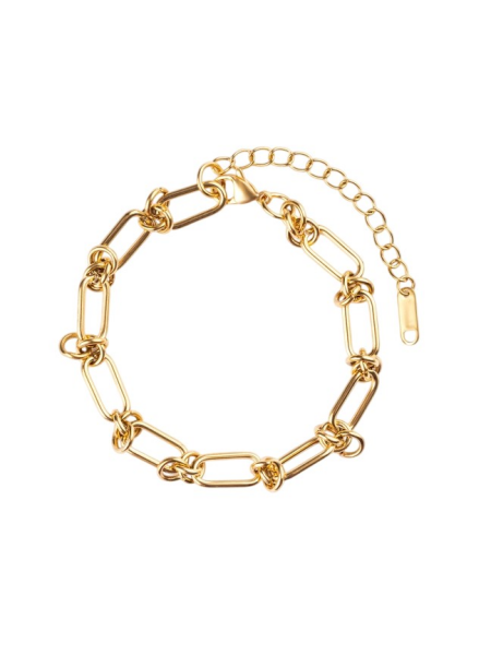 Marc Malone Dámsky pozlátený retiazkový náramok MCB250189G