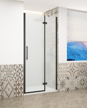 GELCO TRINITY BLACK dvere do niky pravé, 1000 matné sklo, GT1210MR-B GT1210MR-B