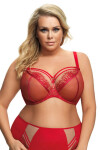 Dámska podprsenka 496 Paradise red - GORSENIA Červená 75/J